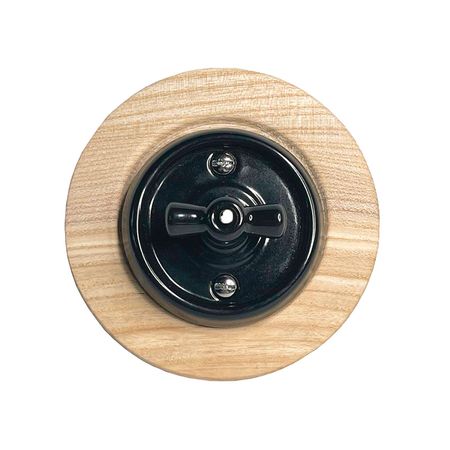 Рамка дерев'яна (Ясен непофарбований) на 1 пост для прихованного монтажу, зображення 4