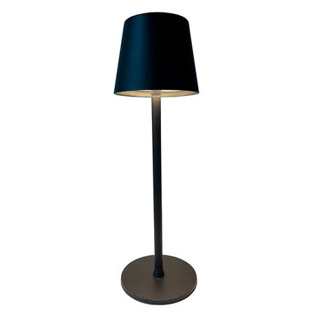 Настільна акумуляторна LED лампа 5200mAh 3.5W 3000K IP54 USB чорна Premium, Color: Black, зображення 3