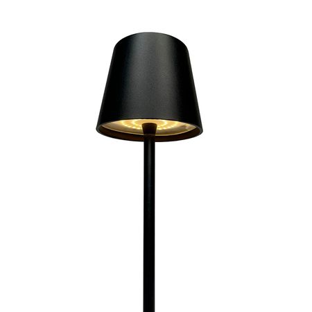 Настільна акумуляторна LED лампа 5200mAh 3.5W 3000K IP54 USB чорна Premium, Color: Black, зображення 4