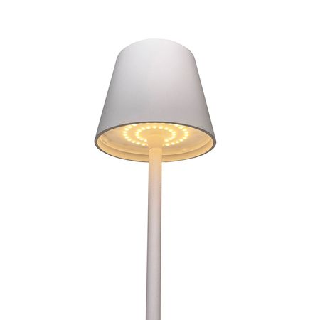 Настольная аккумуляторная LED лампа 5200mAh 3.5W 3000K IP54 USB белая Premium, Цвет: белый, изображение 3 - Edisons