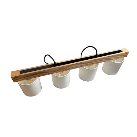 Люстра в скандинавском стиле Savoy на 4 плафона планка ясень, изображение 4 - Edisons