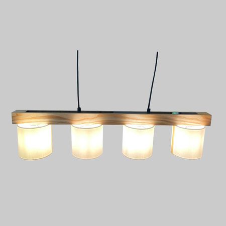 Люстра в скандинавском стиле Savoy на 4 плафона планка ясень, изображение 8 - Edisons