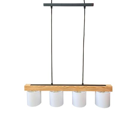 Люстра в скандинавском стиле Savoy на 4 плафона планка ясень, изображение 3 - Edisons