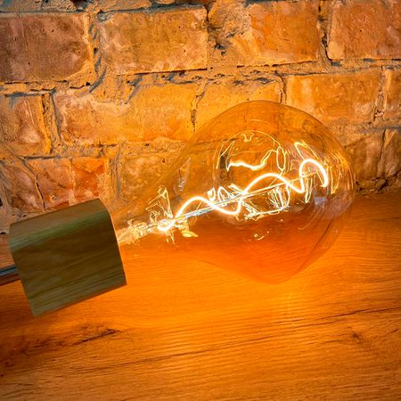 LED лампа Edisons G165 Spiral Gold Е27 5W 2200K димована Premium, зображення 8