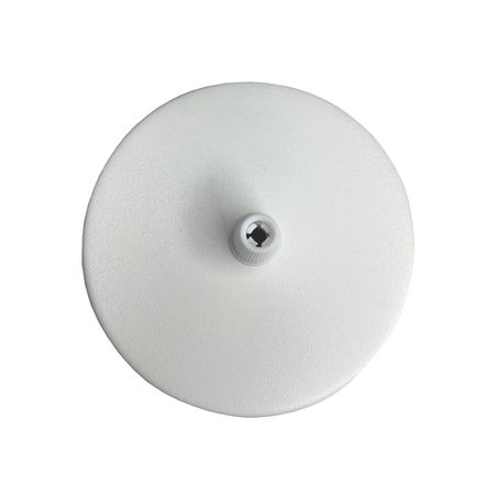 Розетка потолочная D100 H20 толщина металла 0.8 мм белая, изображение 3 - Edisons