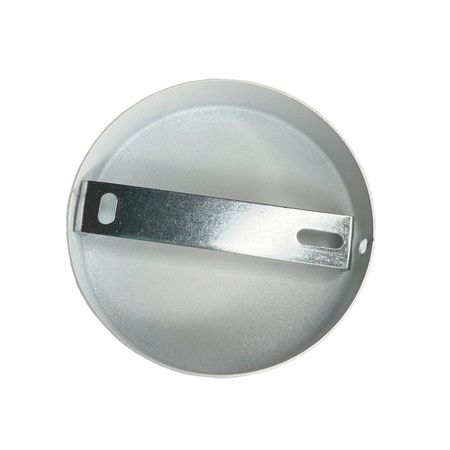 Розетка потолочная D100 H20 толщина металла 0.8 мм белая, изображение 4 - Edisons