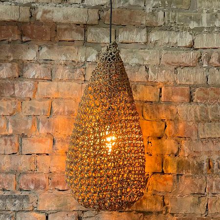 Люстра плетеная Bali Style 60 см, Вид светильника: 60 см, изображение 9 - Edisons