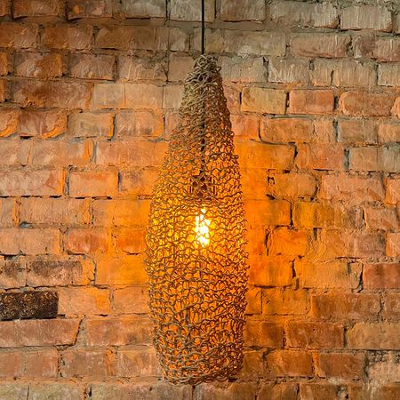 Люстра плетеная Bali Style 74 см, Вид светильника: 74 см, изображение 9 - Edisons