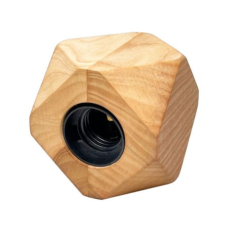 Дерев'яний патрон Е27 квадрат зріз з ясеня, зображення 4