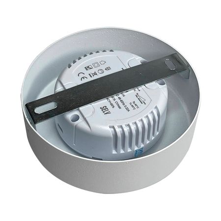 Розетка стельова D120 H40 під драйвер біла, зображення 6