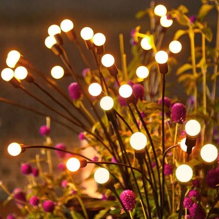Декоративний садовий світильник Світлячки 10LED на сонячній батареї