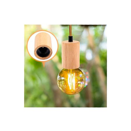 Дерев'яний патрон Е27 бук, зображення 12