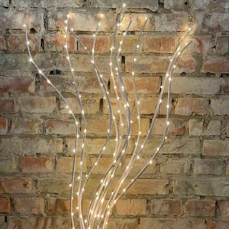 Декоративна лоза біла з прикрасою у вигляді гірлянди, зображення 3