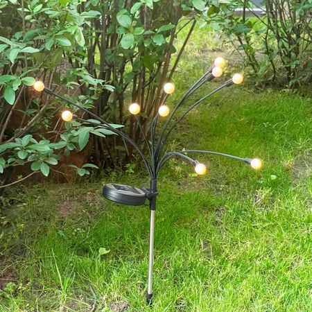 Декоративний садовий світильник Світлячки 10LED на сонячній батареї, зображення 3