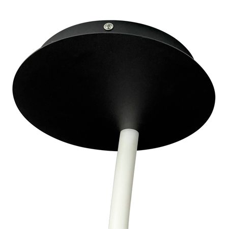 Розетка потолочная под блок питания черная D180 и диск 220 с отверстием для неона d 22-24 мм, Цвет: черный - Edisons