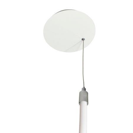 Розетка стельова під блок живлення біла D180 та диск 220 з отвором 10 мм, зображення 8