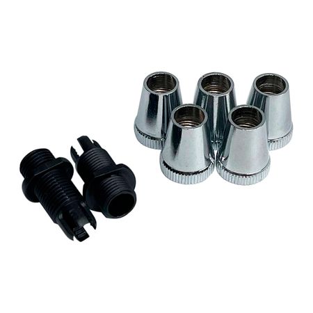 Втулка фиксатор провода металлическая для патронов Е27 и Е14 (хром) Premium, Цвет: хром, изображение 2 - Edisons