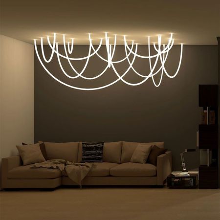 Люстра потолочная Nordic N из гибкого LED неона D24 мм длина 4 м, Длина светильника, м: 4, изображение 7 - Edisons