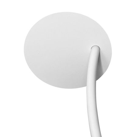 Розетка стельова врізна під блок живлення біла D180 та диск D220 з отвором для неону d 22-24 мм, зображення 2