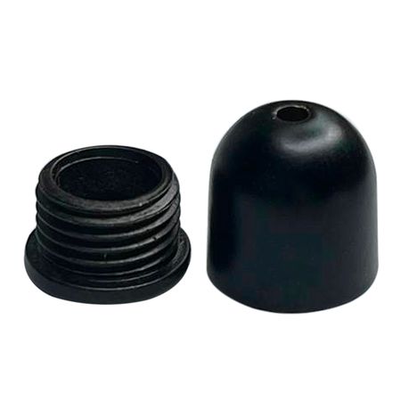 Крепеж троса диаметром 2 мм с крепежной гайкой под шуруп черный, изображение 2 - Edisons