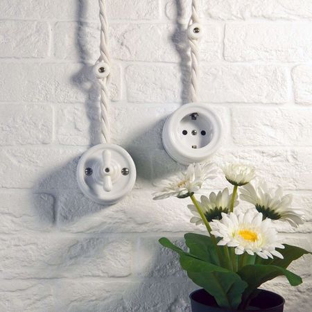 Провід кручений 3-жильний Білий 3х2,5мм (ДСТУ) в тканинному обплетенні Premium, Переріз: 3х2.5мм, Колір проводу: білий, зображення 4