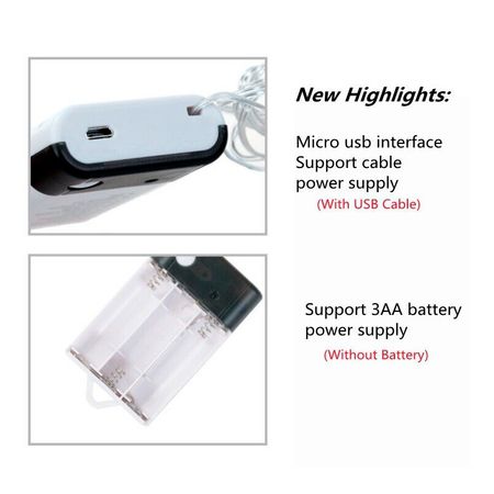 LED гирлянда новогодняя 100LED 10м Разноцветная 8 режимов с диммированием 2 в 1 от USB и батареек с пультом ДУ, изображение 9 - Edisons