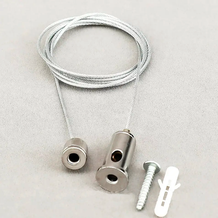 Фиксатор троса диаметром 2 мм с крепёжным цилиндром и отверстием под выход троса под шуруп, изображение 12 - Edisons