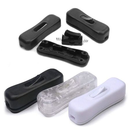 Вимикач на провід для бра, світильника, настільної лампи Чорний, зображення 2