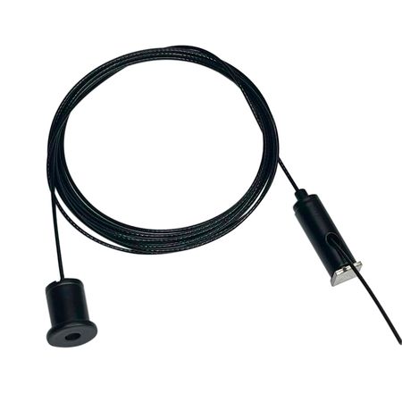 Трос сталевий діаметром 1,2 мм довжиною 1,5 м чорний, зображення 2