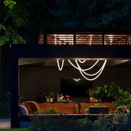 Люстра стельова Nordic U-1 підвіс із гнучкого LED неону D22mm довжина 2,5 м, Довжина світильника, м: 2,5, зображення 14