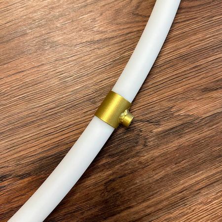 Тримач для гнучкого неону 24 мм металевий золото, Колір: золото, зображення 4