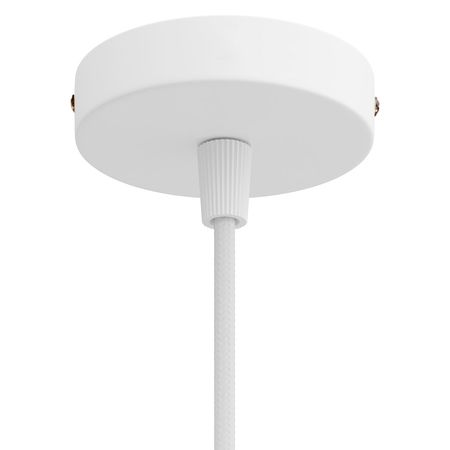 Розетка стельова D80 H20 біла