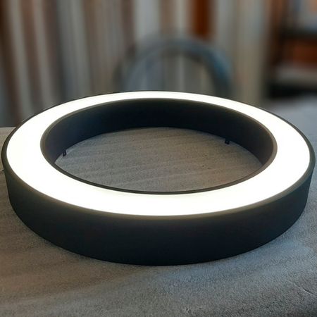 Світлодіодний світильник Prima Tech Round Black 600 мм, зображення 5