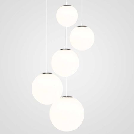 Плафон стеклянный шар белый матовый D180-d70 под лампу G9/E14 Эконом, изображение 14 - Edisons