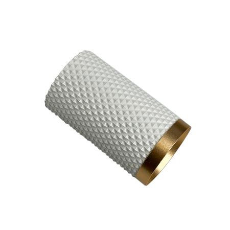 Спот стельовий вбудований білий із золотом