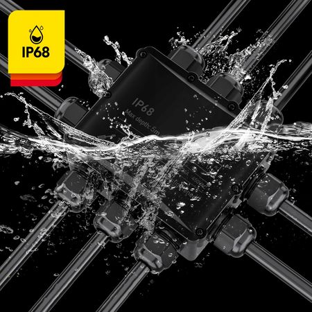 Коробка розподільна герметична M686-S 10*M25 (4-8mm, 8-12mm, 10-14mm) IP68, зображення 13