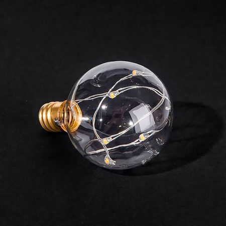 LED лампа G40 1W 2200К E12 со светодиодными нитями внутри для гирлянды, изображение 4 - Edisons