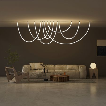 Набір аксесуарів для вертикального стельового монтажу гнучкого неону 24 мм двосторонній, зображення 7