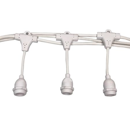 Ретро гірлянда Дроп Лайт Е14 біла (5 метрів) M23 IP65 вологозахищена Premium, зображення 2