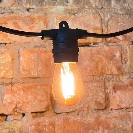 Уличная ретро гирлянда Стринг Лайт Е27 (5м 10 патронов) M19 IP65 влагозащищенная сечение провода 2х0.5 Premium, изображение 28 - Edisons