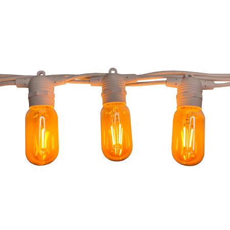 Вулична ретро гірлянда Стрінг Лайт Е27 біла (5м 10 патронів) M19 IP65 вологозахищена Premium, зображення 10