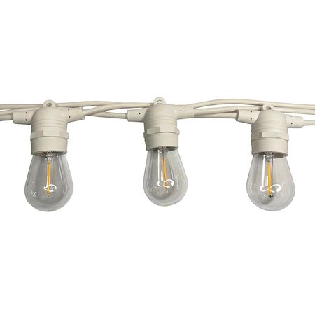 Вулична ретро гірлянда Стрінг Лайт Е27 біла (5м 10 патронів) M19 IP65 вологозахищена Premium, зображення 13