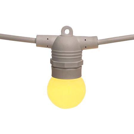 Вулична ретро гірлянда Стрінг Лайт Е27 біла (5м 10 патронів) M19 IP65 вологозахищена Premium, зображення 18