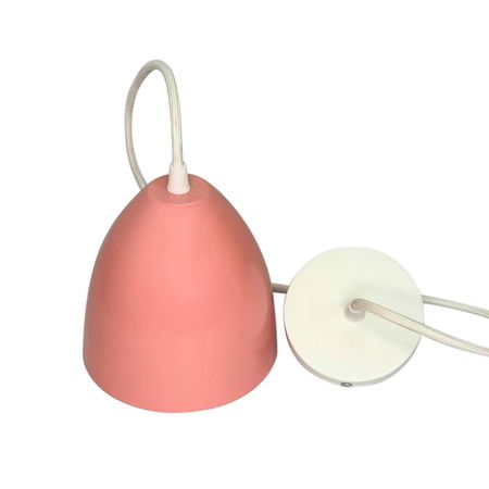 Підвісний світильник у скандинавському стилі з абажуром у вигляді скругленого конуса рожевий, Color: розова-пудра, зображення 3