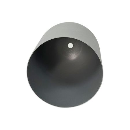 Сталевий абажур А-392 /115 срібло, Колір: сірий перламутр, зображення 2