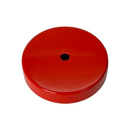 Розетка потолочная D100 H20 красная, зображення 3