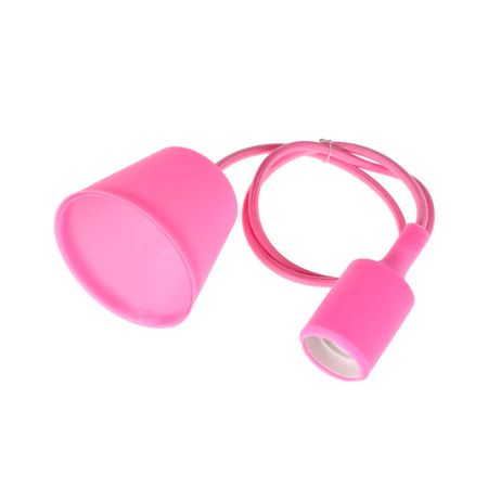 Силіконовий патрон Е27 рожевий, Колір: рожевий, зображення 11