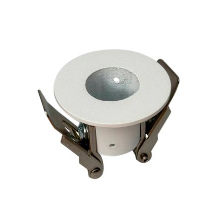 Кріплення гнучкого неону 24 мм стельове прихованого типу металеве біле, зображення 4