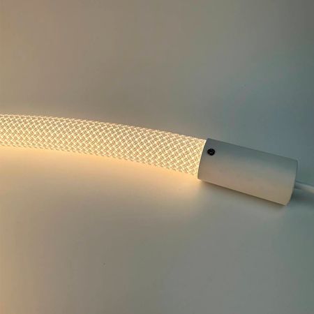 Гибкий круглый LED неон 22 мм в тканевой оплетке 5м с LED лентой 240LEDS/m DC24V 24W/M IP67, изображение 10 - Edisons