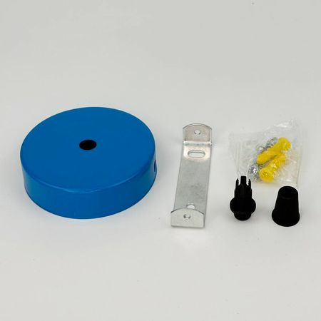 Розетка стельова D80 H20 синя, зображення 4